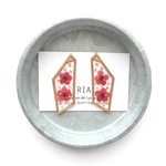 ♢ドライフラワー(red)ピアス/イヤリング♢