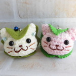 ☆niyankorin様　オーダー品☆～かしわもち猫・桜もち猫ストラップ
