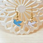 ☆再販☆青い鳥と白い鳥のピアス