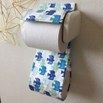 再販＊トイレットペーパーホルダーカバー 鳥たち 白