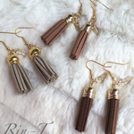 タッセル×フェザーピアス