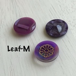 【France Vintage】パープル　ビンテージボタンセット (3個)