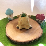 キリンの苔盆栽（訳あり品）