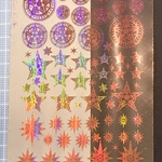 封入シート　星の魔法陣（箔：ピンク偏光）