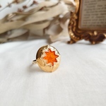 イギリス　スター🌟ボタン リング💍【フリーサイズ】
