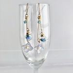 紫陽花の雫ピアス／イヤリング