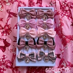 ピンク リボン ♡ 量産型リボン ヘアクリップ ゆめかわいい 病みかわいい ロリィタ ロリータ タータンチェック ギンガムチェック ミニリボン 小ぶり ヘアゴム バレッタ ヘアピン 地雷