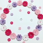 お花シール❁︎スワロフスキー❁︎40枚❁︎pretty flower