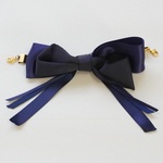 リボンのマスクリーフ　ネイビー