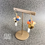  ＊o。.bubble＊blue.coral＊フックピアス