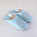  <minne限定1足> アウトレット バブーシュ　フヌン    AQUA