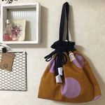 和風☆巾着トート☆北欧　ドット☆ハンドメイド