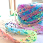 i   レインボースターラメ⭐️チュールヤーン40g