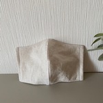 再販！　ひんやりマスク　接触冷感　ＵＶカット・ 抗菌消臭　男女兼用　ロング＆Bigサイズ　リネン混きなり　都知事サイズ