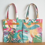 [感謝価格]  A4トートバッグ  (36×30)  ☆ カラフルボタニカル