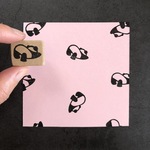 「のびのび～」パンダはんこ