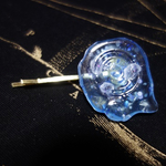 渦海月ヘアピン（青）