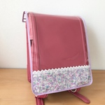 新柄入荷＊再販【受注製作】女の子向け♡切替柄と縁取りが選べる＊透明ランドセルカバー