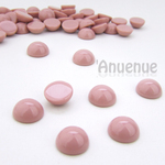 チョコレートカラーカボション 15mm 【Round / Strawberry Milk 】6個