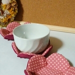 (送料無料)立体🌸花コースター3個組、小物入れ