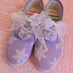 花柄スニーカー＊Purple