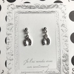 蹄鉄シンプルピアス　シルバー
