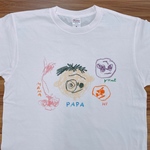 【1番人気🎁父の日に👔】子供の絵で作るお絵描きTシャツ フルカラー可