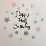 ハーフバースデー　誕生日　飾り　レターバナー