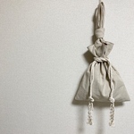 3way 巾着bag  beige系