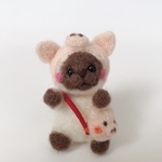 かぶりもの🐷にゃんこ🐱羊毛フェルト