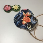 カエル　ビックdeケロポシェット＊朱色の夢＊