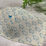 《即納/送込》大人用 ワイド ワイヤー入 夏用 布マスク