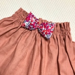 ❇︎sale❇︎ たっぷりギャザーのシンプルスカート（スラブ生地・ピンク）