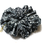 再販多数 シュシュ コットン ブラック レース 天然石 チャーム付き Lace Veil