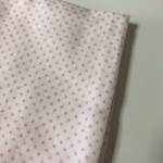 ダブルガーゼ 水玉ピンク