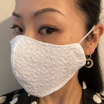 おしゃれ　レースマスク　可愛い　布マスク　立体マスク　刺繍レース　大きめ　送料無料　フィルターポケット