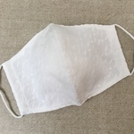 ＊大人用立体マスク＊コットン刺繍白