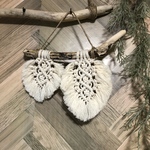 マクラメタペストリー　リーフ　受注製作