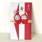 なかよしだるま　越前もみ紙（赤）