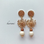 ウッド❁ピアス＆イヤリング