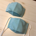 【お得な2枚セット】キッズ用　立体マスク　グリーン