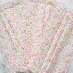 花畑ピンク系　3枚セット　大人用プリーツマスク【定形外送料無料】