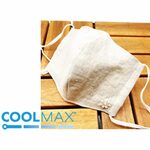 【COOLMAX】涼しくドライな着け心地　ハーフリネンの立体マスク