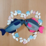 フェルト　お魚さん　おままごと  デニム
