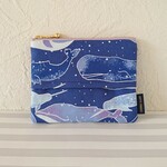 夢みるクジラ🐳の ポーチ付き ポケットティッシュケース