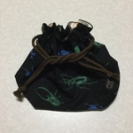 お弁当箱袋　カブトムシ &クワガタ 柄