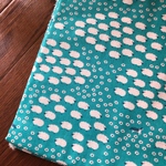 112*30 ひつじgreen  ダブルガーゼ生地 マスクゴム付き