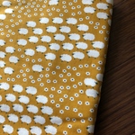 112*30 ひつじbrown  ダブルガーゼ生地 マスクゴム付き