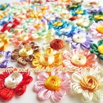 【送料無料】　No.874　くるくる花モチーフ MIX１０個セット