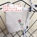 ★手刺繍立体布マスク★小花柄（バラなど）★オーダー承ります★ 受注生産☆